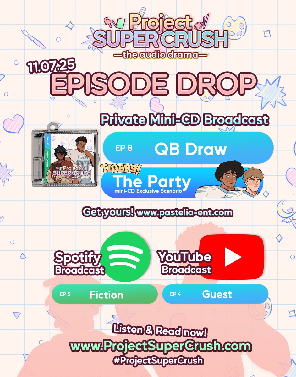 Crushers! It’s #ProjectSuperCrush Friday! New Episodes are now Available!