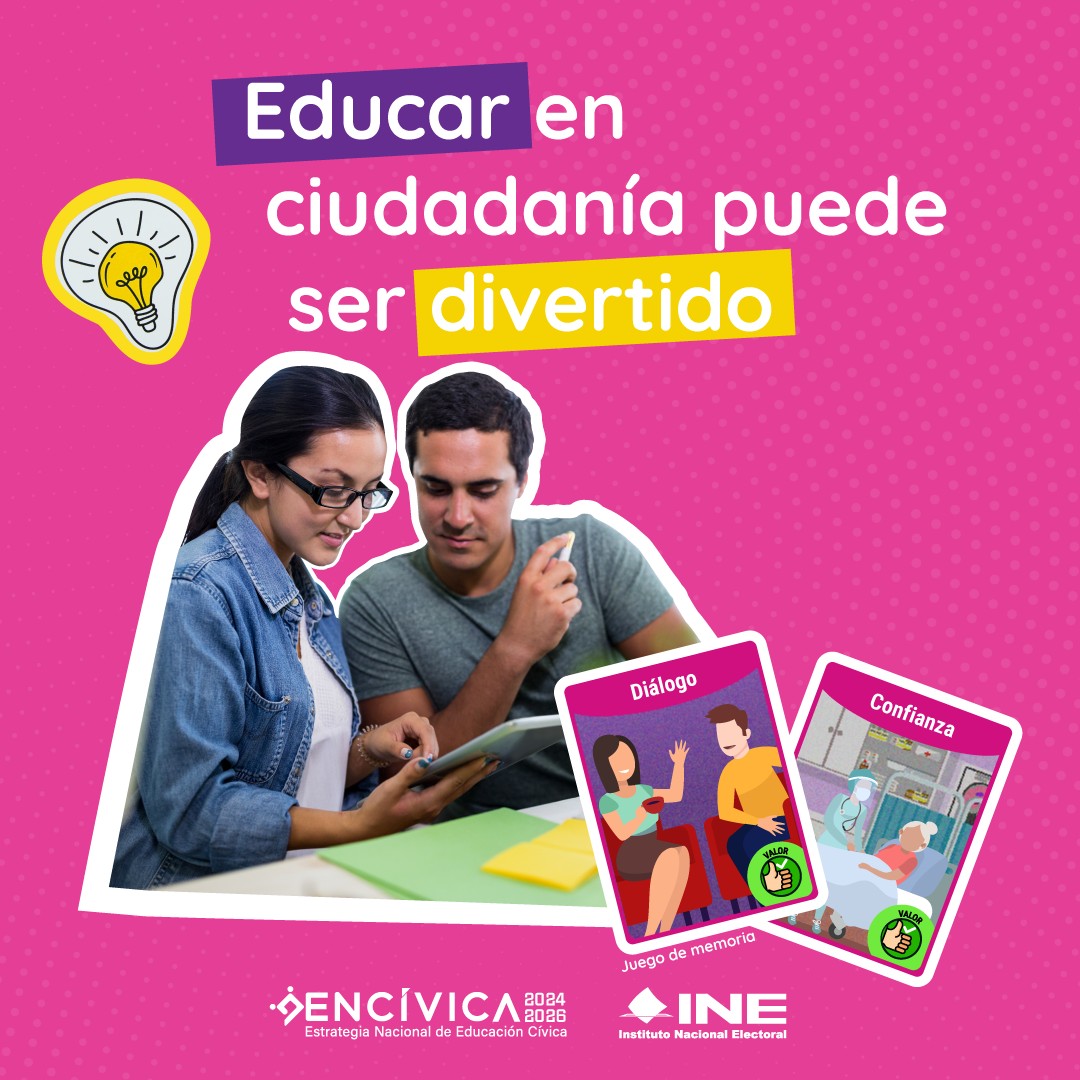 🎮👧🧒 ¡Aprender también puede ser divertido!
En Juegos INE, tus hijas e hijos pueden conocer los valores y derechos que fortalecen la participación y la convivencia.
🔗 ¡Exploren juntos! juegos.ine.mx
#JuegosINE #ENCÍVICA #INE