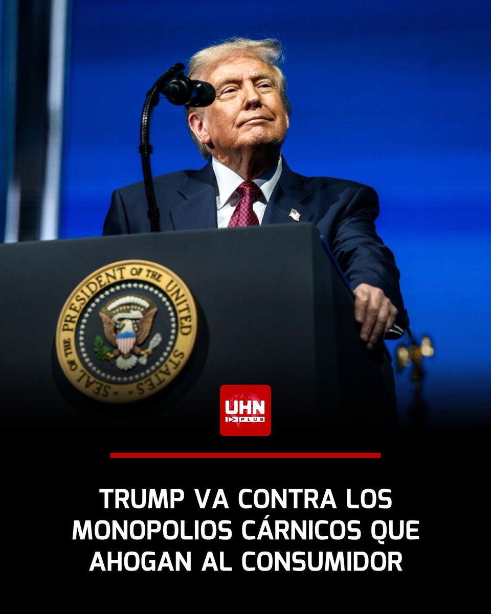 🇺🇸‼️ | ÚLTIMA HORA — Trump ordena al Departamento de Justicia investigar a las grandes empacadoras de carne por colusión ilegal y manipulación de precios. Acusa a empresas mayoritariamente extranjeras de inflar el valor de la carne y dañar a los ganaderos estadounidenses.