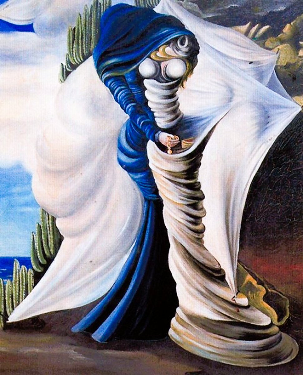 Oscar M. Domínguez,  1906 – 1957,  Spanish-born French surrealist painter;  1937 Madamme