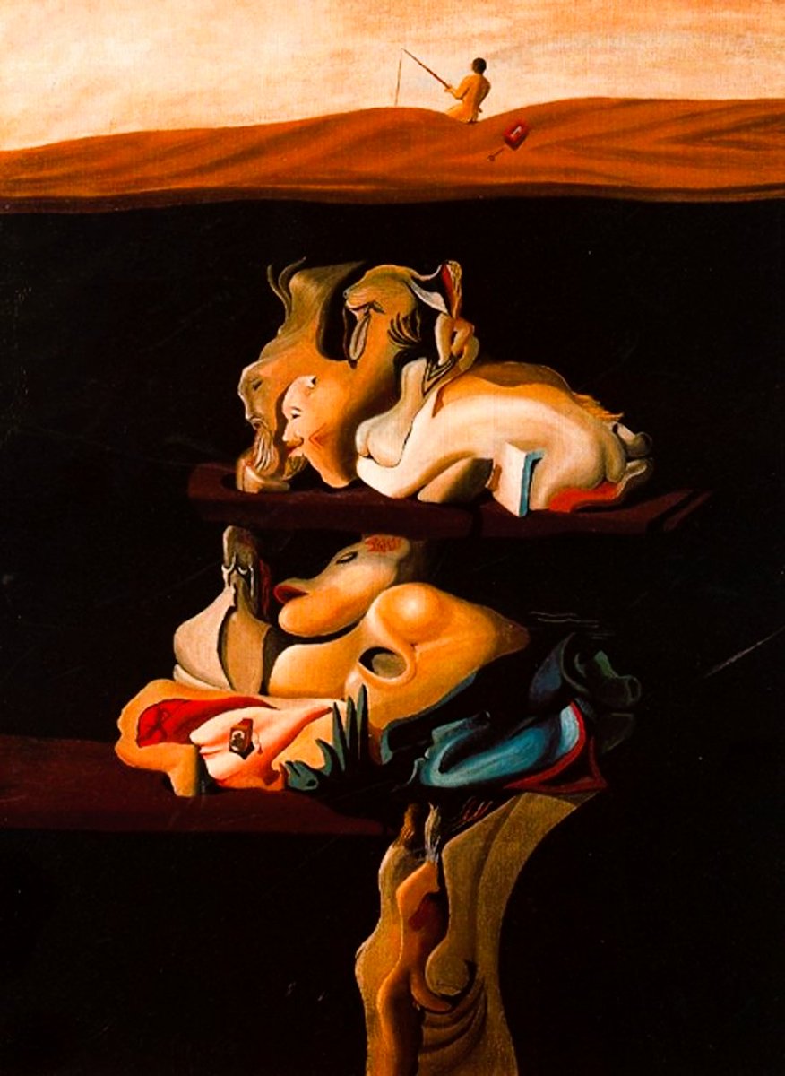 Oscar M. Domínguez,  1906 – 1957,  Spanish-born French surrealist painter;  1935 Guanche Cave