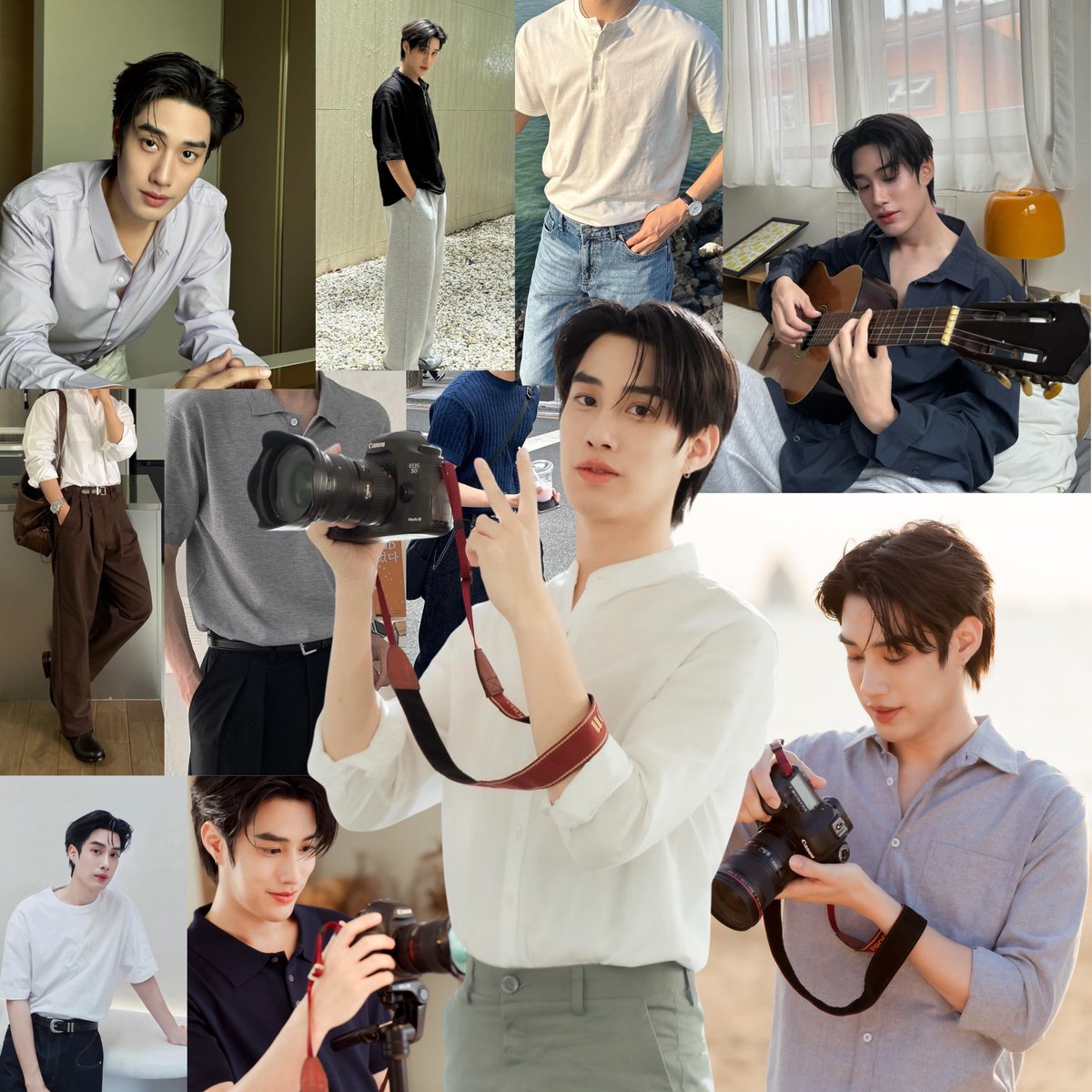 sando1x's tweet photo. ขอ Feedback เรื่องชุดอินทัชชอบคุณจากโปสเตอร์ที่ปล่อยมาล่าสุด + Pilot 📨 #YourtuberSeries

ด้านซ้ายคือเสื้อผ้าที่เรา เอ๊ะ                ด้านขวาจากคำบรรยายนิยาย                   
                                                                + เรฟในจินตนาการเรา

ของอินทัชนี่เอ๊ะแค่ชุดในโปสเตอร์ล่าสุด อินทัชใส่เสื้อสามเลเยอร์(?) แล้วเสื้อตัวในสุดคือลายทางสีฟ้าตัดขาว ทับด้วยกั๊กแดง(?) แล้วก็ทับด้วยเสื้อยีนส์อีกที มิกซ์แล้วนะเหลือแมทช์😞แต่ใน Pilot โอเค เสื้อเชิ้ตทับในกางเกงขายาวทรงกระบอกพอดีตัว แต่อินทัชในลุควันธรรมดาไปเอาเรฟเสื้อผ้าจากพี่เติ้ลในชีวิตจริงได้เลยนะ เป๊ะมากเลยล่ะ ฮีคือ อินทัช in real life 

ส่วนน้องชอบคุณนี่หนัก โปสล่าสุดคำถามเดียวกันเลย ยัดเสื้อให้ใส่ทำไมตั้งสามเลเยอร์(?) ลูกค้าเข้าหรืออะไรทำไมต้องมีแดงสดตัดกับลายทางฟ้าเข้ม แล้วยังมีกั๊กยีนส์อีก คือกะจะให้แมทช์กับอินทัชก็อาจจะยัง ไม่แมทช์กับใครเลย 🥹 ส่วนใน Pilot มีคำถามอยากถาม น้องชอบคุณซื้อเสื้อแบบเดียวกันยกโหลคละแบบมาเหรอ ถามจริงพี่คนเราจะใส่เสื้อคลุมแบบเดียวกันทุกวันแล้วสลับสี(ไปทำไม) แล้วผ้าผันคอ ผูกทำไม ติดเจตมาเหรอ โดยรวมทุกอย่างมันทำให้ลุคออกมาดูเด็กมาก

คือด้วยความที่ตัวละคร อินทัช อายุ 30 ปี และชอบคุณ อายุ 29 ปี ซึ่งทั้งคู่ถือว่าอยู่ในวัยทำงานที่โตแล้ว ก็ใช่อยู่ว่าการแต่งตัวไม่ได้จำกัดว่าอายุเท่านี้ห้ามแต่งแบบนี้ แต่ด้วยความที่นิยายระบุลักษณะนิสัย อาชีพ ไว้หมดแล้ว ซึ่งทั้งหมดนี้มีผลต่อการแต่งตัวของตัวละคร แล้วยิ่งในนิยายบรรยายไว้ค่อนข้างชัดว่าตัวละครแต่งตัวยังไงอีก ปรับให้มีความเป็นคน ให้มีสีสันมันทำได้ แต่ไม่อยากให้ปรับจนมันโดดจากตัวละครมากเกินไป คนอ่านนิยายมันมีภาพจำตัวละครชัดอยู่แล้ว หวังว่าทีมงานและทีมสตล. จะศึกษาตัวละครเพิ่ม รับฟังฟีดแบคทั้งจากนักเขียนและนักอ่านนำไปปรับใช้ เพราะเราก็อยากเห็นอินทัชชอบคุณในเวอร์ชันที่ดีที่สุดเหมือนกัน

**รวมคำบรรยายถึงเสื้อผ้าอินทัชชอบคุณ บางส่วนจากนิยาย 👔
(สำหรับคนที่ยังไม่ได้อ่านนิยายและไม่เข้าใจว่าเสื้อผ้าโดดไปจากตัวละครอย่างไร❔)

จากตอนที่ 1 “ชอบคุณ สวมกางเกงสแล็กสีน้ำตาลเข้มกับเสื้อเชิ้ตสีขาวพับแขนดูไม่เป็นทางการ”

ตอน 3 “อินทัช สวมกางเกงสแล็กสีเทากับเสื้อยืดสีขาวที่สอดไว้ในกางเกง ผมสีดำสนิทถูกเซตจนเนี้ยบ”

ตอน 5 “ชอบคุณ ใส่เสื้อยืดสีขาวกับกางเกงขาสั้นเท่าเข่า”

ตอน 8  “ชอบคุณ ใส่เสื้อยืดสีขาวเอี๊ยมยีนขายาว”

ตอน 9 “อินทัช กับชุดนอนเสื้อยืดสีดำแขนสั้นกับกางเกงขายาวสีเทา”

ตอน  10 “ชอบคุณ ใส่เสื้อยืดโอเวอร์ไซซ์สีขาวกับกางเกงสแล็กสีน้ำตาลทรงกระบอก”

ตอน 12 “อินทัช สวมกางเกงยีนขายาวกับเสื้อยืดคอกลมสีขาวพอดีตัว ผมสีดำสนิทไม่ได้เซตตกลงมาปรกหน้า”

ตอน 18 “ชอบคุณ สวมเสื้อยืดตัวโคร่งกับกางเกงขาสั้น”

ตอน 19 “อินทัช สวมเสื้อยืดสีขาวมีคำว่า CELINE ชายเสื้อด้านหน้าถูกยัดใส่ไว้ในกางเกงยีนขายาวพอดีตัว”

“ชอบคุณ ซื้อเสื้อ ผ้าลินินแขนสั้นสีฟ้าอ่อน และสีเหลืองอ่อน”

ตอนที่ 21 “อินทัช ใส่เสื้อยืดสีดำโอเวอร์ไซซ์กับกางเกงวอร์มขายาวสีเทา”