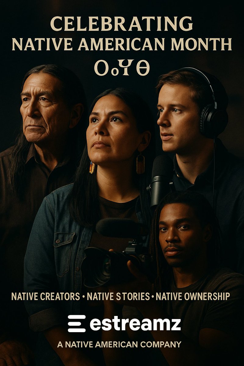 estreamzMedia's tweet image. This Native American Month, we aren’t waiting for permission from YouTube,
Hollywood, or any other platform.

We built our own.

Native Creators • Native Stories • Native Ownership
🎬🌎 estreamzmedia.com
#NativeAmericanMonth #NativeOwned #IndigenousCreators #Estreamz