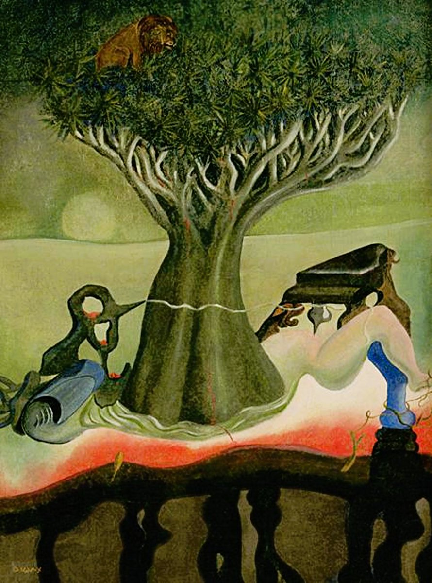 Oscar M. Domínguez,  1906 – 1957,  Spanish-born French surrealist painter;  El Drago