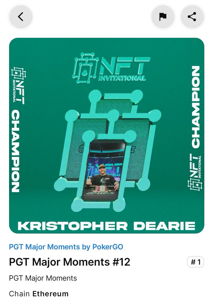 PokerGO NFT tweet media