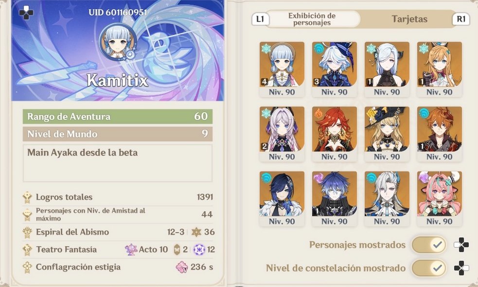 Aprovechando que agrandaron la lista de amigos del Genshin les dejo mi perfil por si quieren agregarme🐧
Y si tienen personajes C6 lo agradeceré mucho en el teatro 🙏🏻🗿