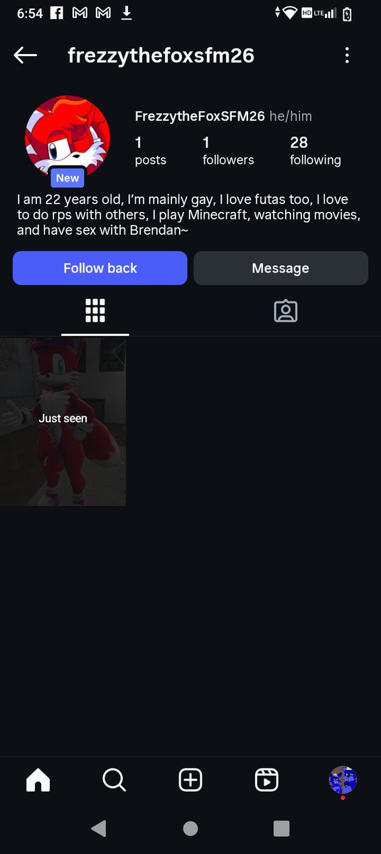 FOXYSFM HAS REALLY CROSSED THE FUCKING LINE THIS TIME. HE HAD THE FUCKING AUDACITY TO IMPERSONATE ME ON INSTAGRAM WHEN I DON'T EVER USE IT. I'M REALLY PISSED OFF BY THIS. IF ANY OF YOU HAVE INSTAGRAM, PLEASE REPORT IT. AND THANKS TO MY FRIEND NOI FOR THE SCREENSHOT.