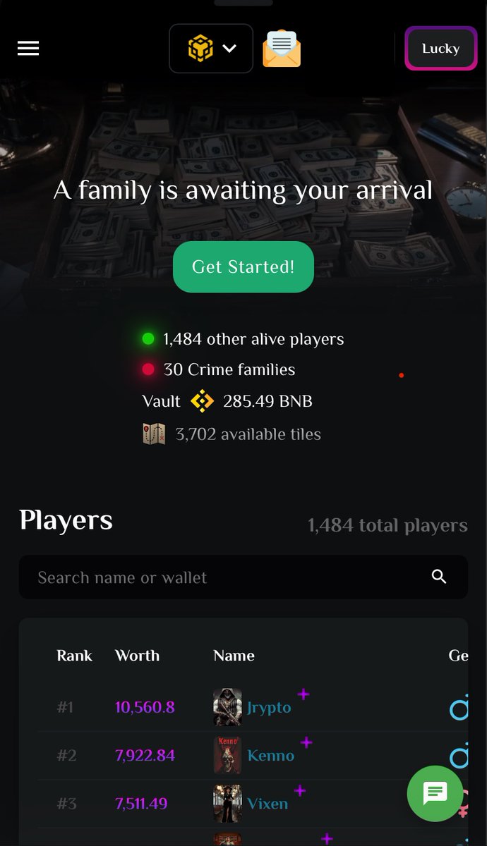 DONLUCKY549583's tweet photo. Want to join the next big thing in web3 gaming? BnBMafia, is a txt based crime game developed for blockchain. Have you got what it takes to lead your crime family to total domination and claim your share of the vault 🫡

Create a free profile today

https://t.co/3RHHHzzwao https://t.co/vJeZvhxzPg