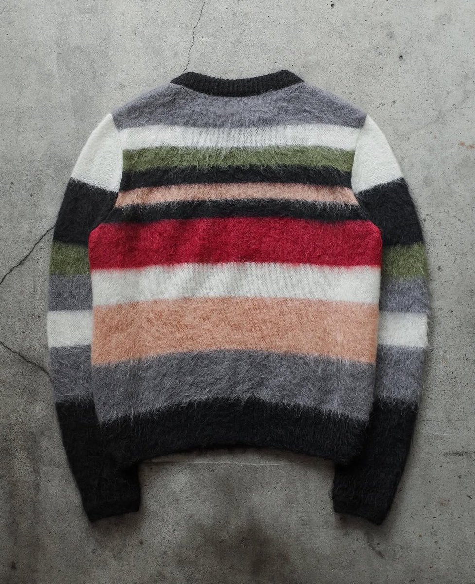 Saint Laurent AW17 Striped Mohair Sweater