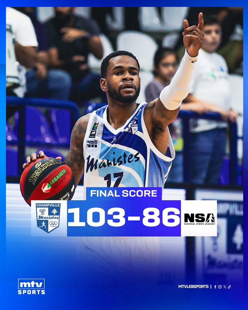 mtvlebsports's tweet image. Maristes take the win against NSA with a final score of 103-86 ! 🏀🔥 
#mtvbasket #mtvsports #round4