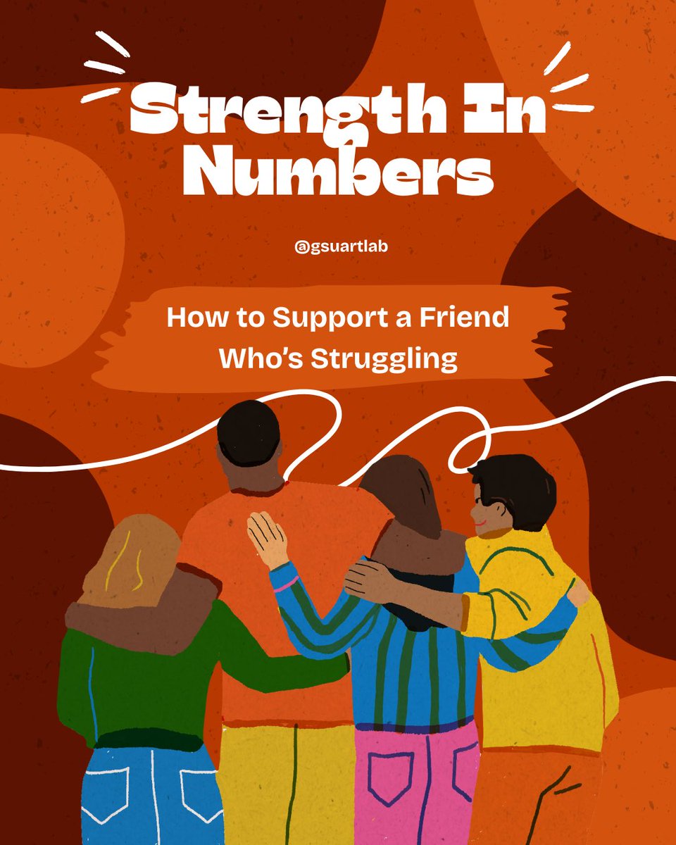 GSUARTLab's tweet image. Have you noticed a person in your life feeling down? Read here to see how you can support them! #mentalwellbeing #mentalhealthawareness #mentalhealth