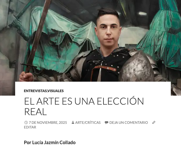 Y si de entrevistas se trata, Lucía Collado entabla un diálogo enriquecedor con el multifacético artista Ernesto Alli.
👇
artecriticas.wordpress.com/2025/11/07/el-…
@ernestojulioalli