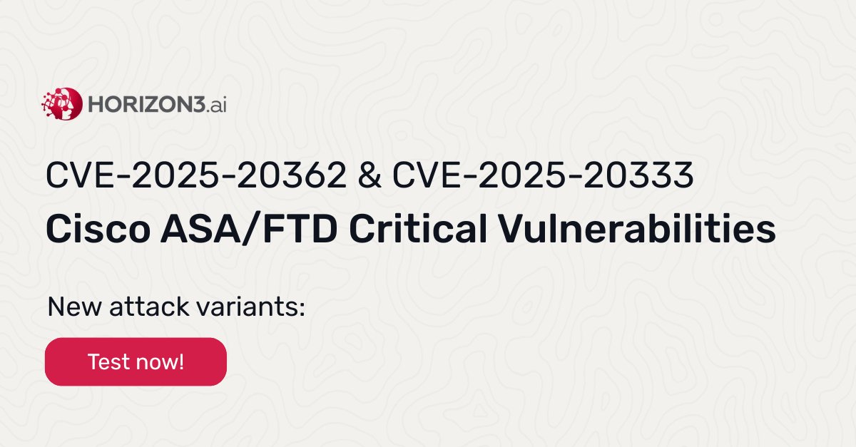 👀 Cisco ASA/FTD vulnerabilities are officially back in the news, and it’s not good. Active exploitation continues and there are new attack variants on devices vulnerable to CVE-2025-20333 and CVE-2025-20362. 

The attacks may result in unpatched devices unexpectedly reloading,