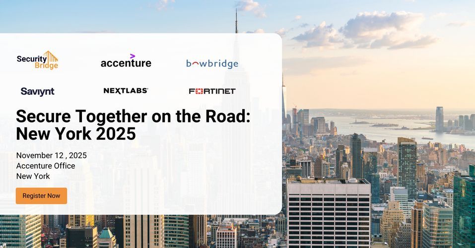 Registration is now open for Secure Together New York 2025! Join us Nov 12 at <a href="/Accenture/">Accenture</a> NYC to explore the future of <a href="/SAP/">SAP</a> security. <a href="/_securitybridge/">SecurityBridge</a> #cybersecurity #SecureTogether #SAP #compliance buff.ly/oAyhU6z
