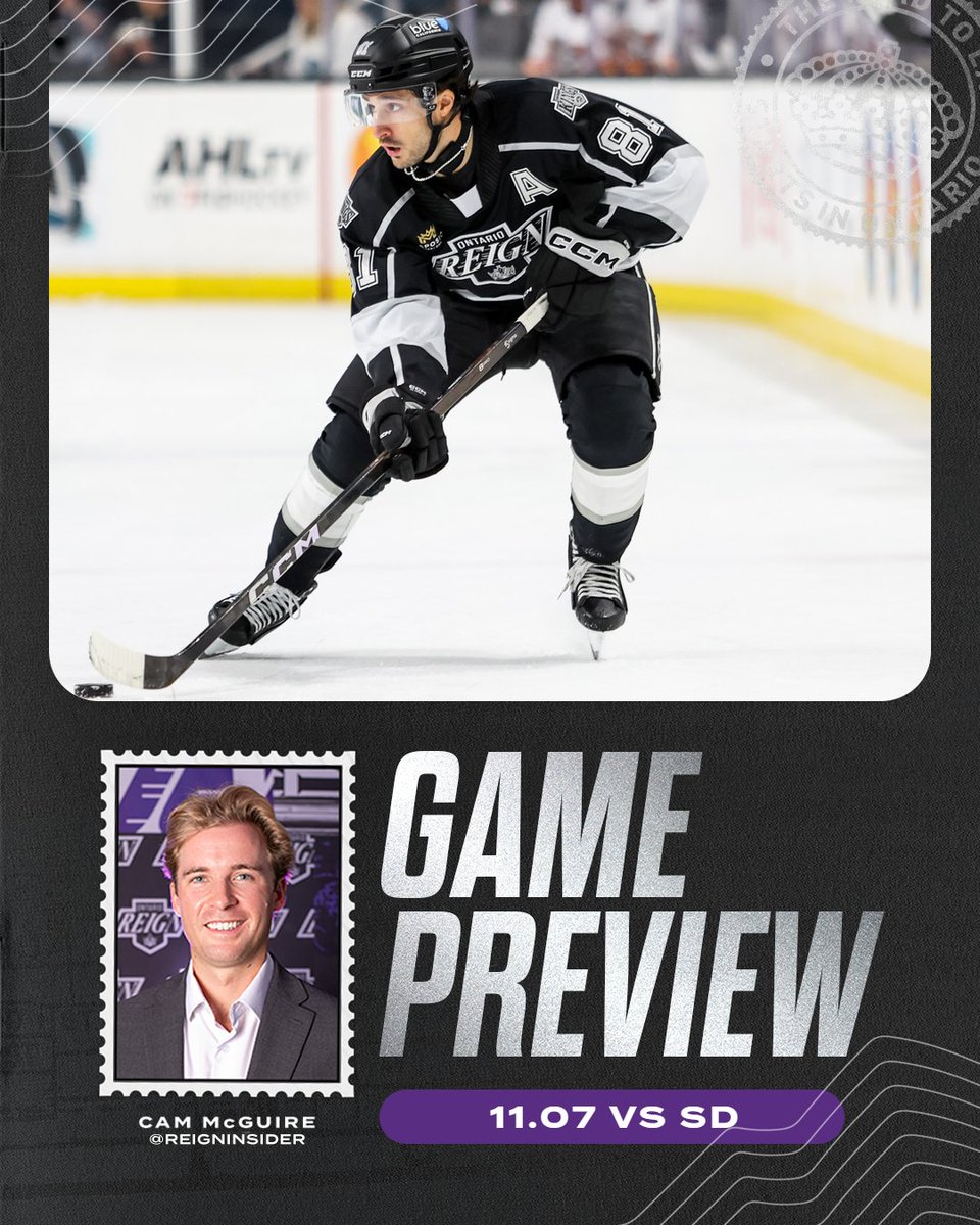 Day trip to sunny San Diego to face the Gulls! <a href="/ReignInsider/">Cam McGuire</a> has the inside scoop on tonight's contest. 

📰 bit.ly/3LuXgen

#ReignTrain