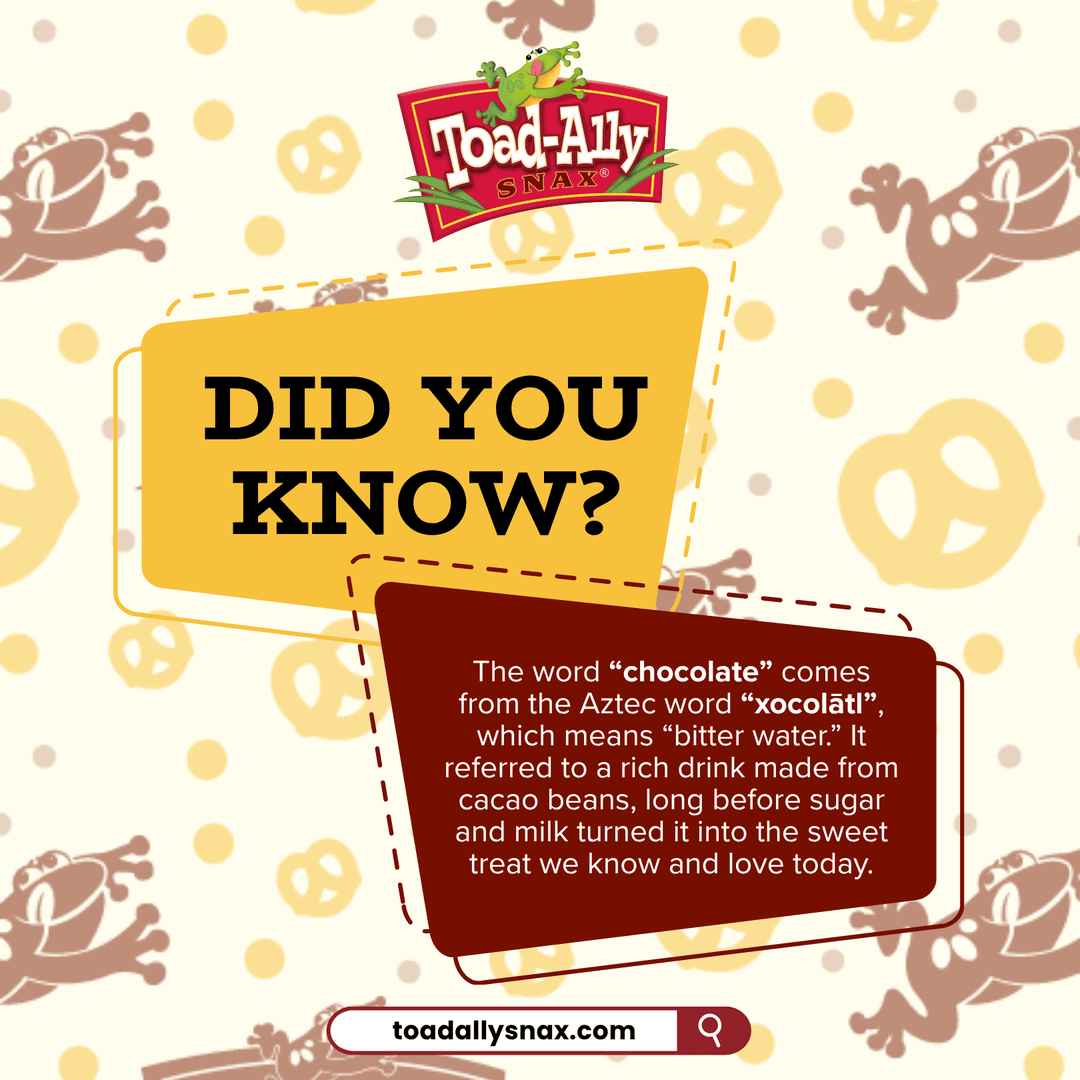 ToadallySnax's tweet image. From ancient cacao to modern cravings, chocolate has always been the mood.

At Toad-ally Snax, we keep that timeless love alive, one chocolaty bite at a time.

Grab your favorite Toad-ally Snax treat today! toadallysnax.com

#toadallysnax #snacktime #chocolate #snacks