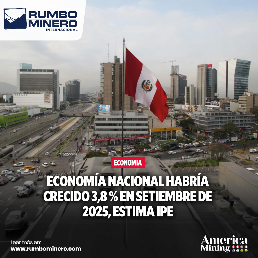 rumbominero's tweet image. 📈 El @IPEopinion estima que la economía peruana creció 3,8 % en setiembre 2025, impulsada por Construcción, Agro y Minería e Hidrocarburos ⚒️

💡 El crecimiento anual proyectado sería de 3,2 %.
👉 Detalles: t1p.de/e1688

#IPE #EconomíaPeruana #Minería #Construcción