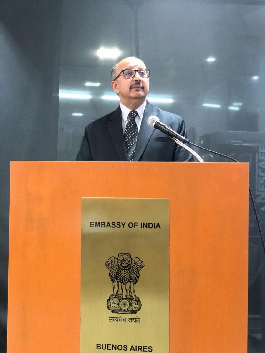 Indembarg's tweet image. The Embassy of India in Argentina organized a special event today, 7 November 2025, to commemorate the 150th anniversary of the Rashtriya Geet, Vande Mataram — the eternal song that celebrates the spirit of our beloved motherland. In a heartfelt tribute, members of the Indian…