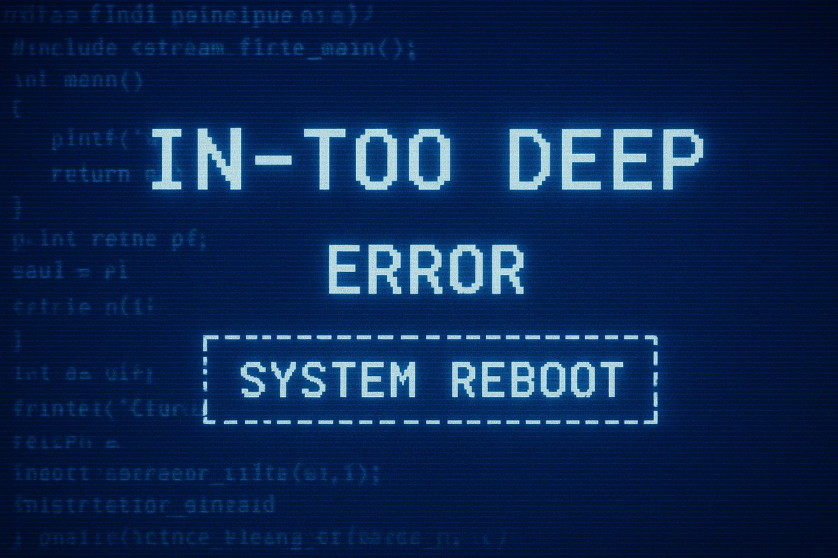 // ERROR //

//System Malfunction…..Attempting to reestablish connection//

Rebooting……

// In-Too Deep //