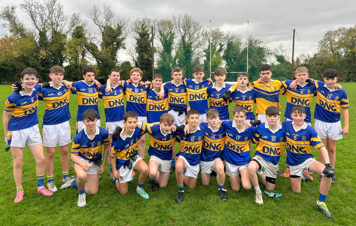 Good luck the U14B Footballers in their Div. 4 Cup final this Sat away to Shankill in Shanganagh Cliffs - throw in at 3pm.

All support welcome - be our 16th player and help cheer the lads on! 💙💛