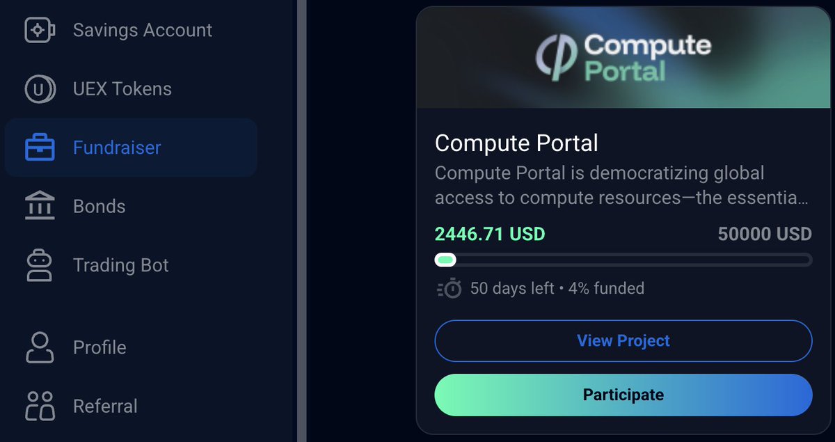 wildblueyondu's tweet image. Its been great to learn about @computeportal &amp;amp; the investment opportunity that exists within @uex_us

I will be adding some funds for the @Jerryvhall1 project. Seems to me that there is going to be some high demand for compute &amp;amp; its launching soon 👀

Youtube video interview…