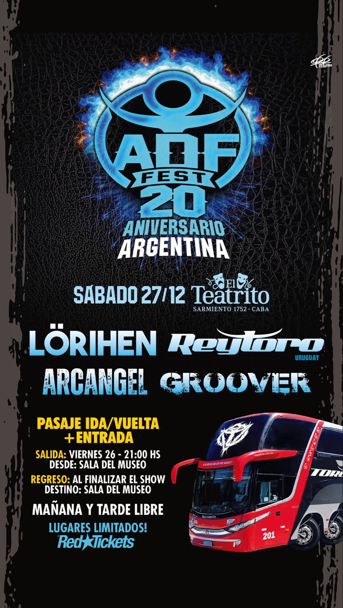 reytoroUY's tweet photo. 🔥🔥🔥 GRILLA COMPLETA ADF20 Aniversario 

🇺🇾 #elultimofestivaldelaño 🇦🇷 https://t.co/ImWxUhDBdH