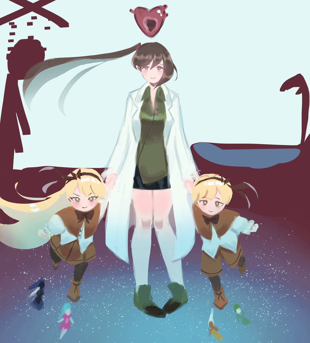 Carmen and tiphareth A and B
(I have been listening to kikuo lately)

#lobotomycorporation #projectmoon 
#kikuo