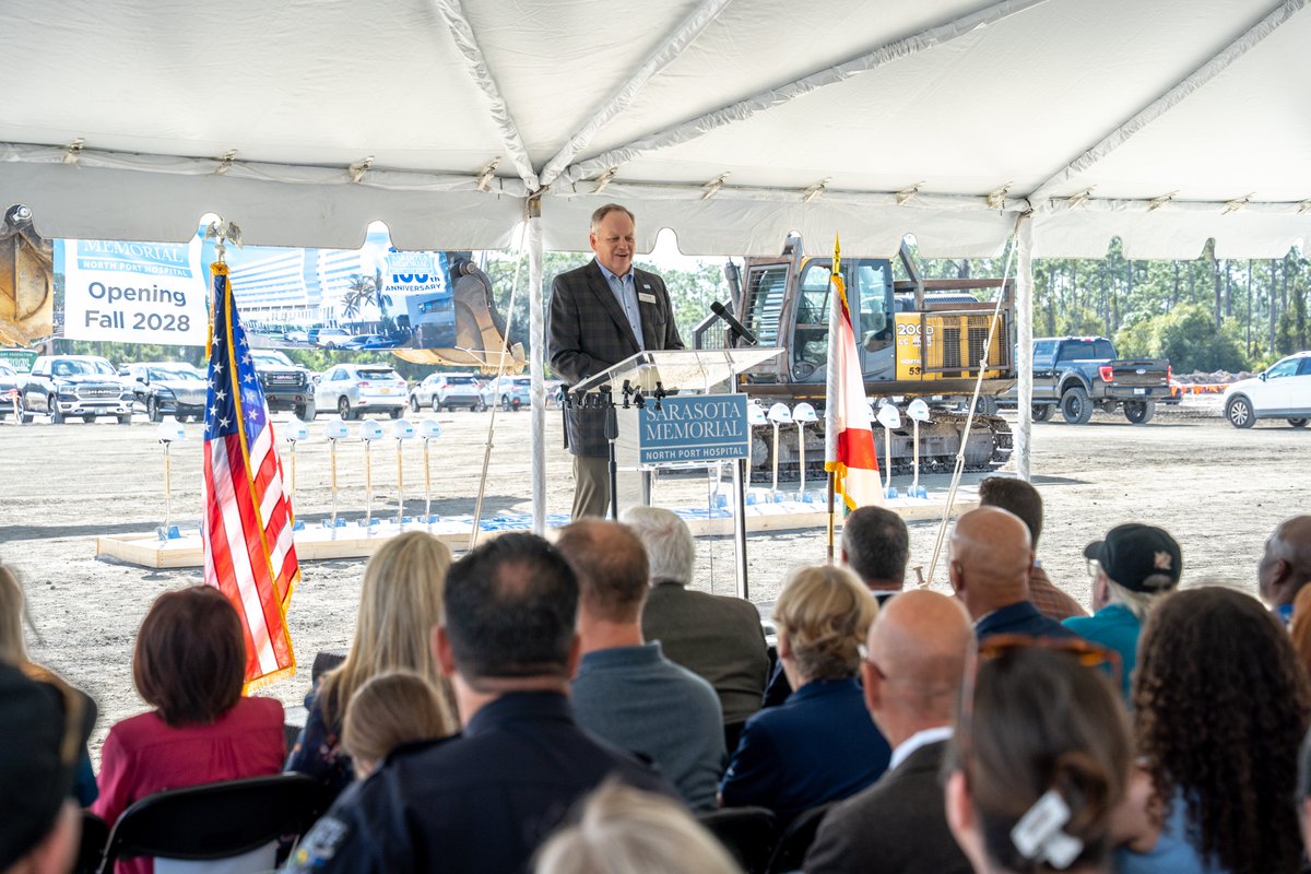 Earlier today, Sarasota Memorial celebrated a major milestone for our community, the groundbreaking of SMH–North Port. Located on N. Sumter Blvd., the new hospital will be the city’s first acute-care hospital!