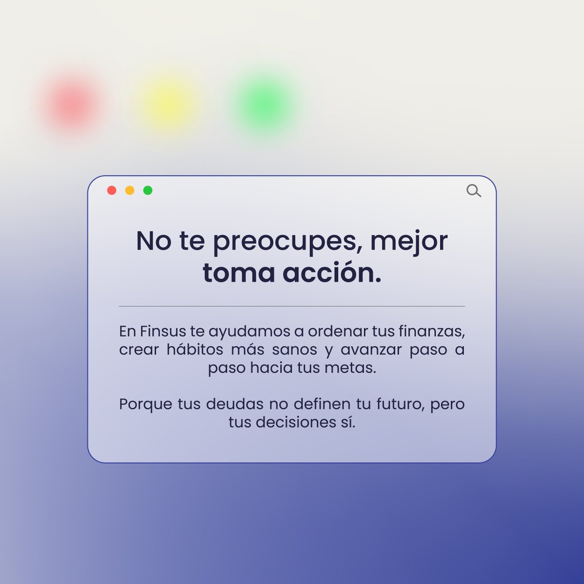 Descubre en qué color está tu deuda y actúa. La claridad sobre dónde estás te ayudará a trazar un plan y alcanzar tus objetivos. 

#Finsus #FinanzasTransparentes