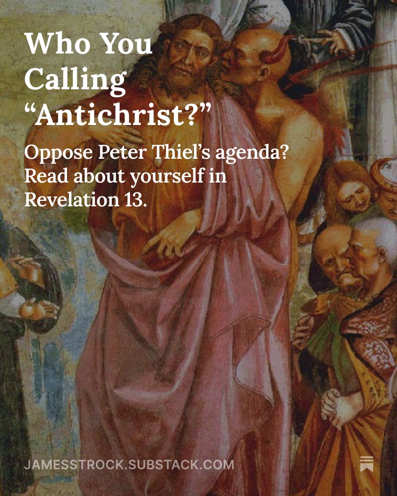 jamesstrock's tweet image. The Antichrist, according to Peter Thiel, may look less like a demon—and more like an AI ethicist.
Read new essay from Jason Karpf  on religion, power, and Silicon Valley’s search for salvation.
#PeterThiel #AI #EndTimes #TechandFaith