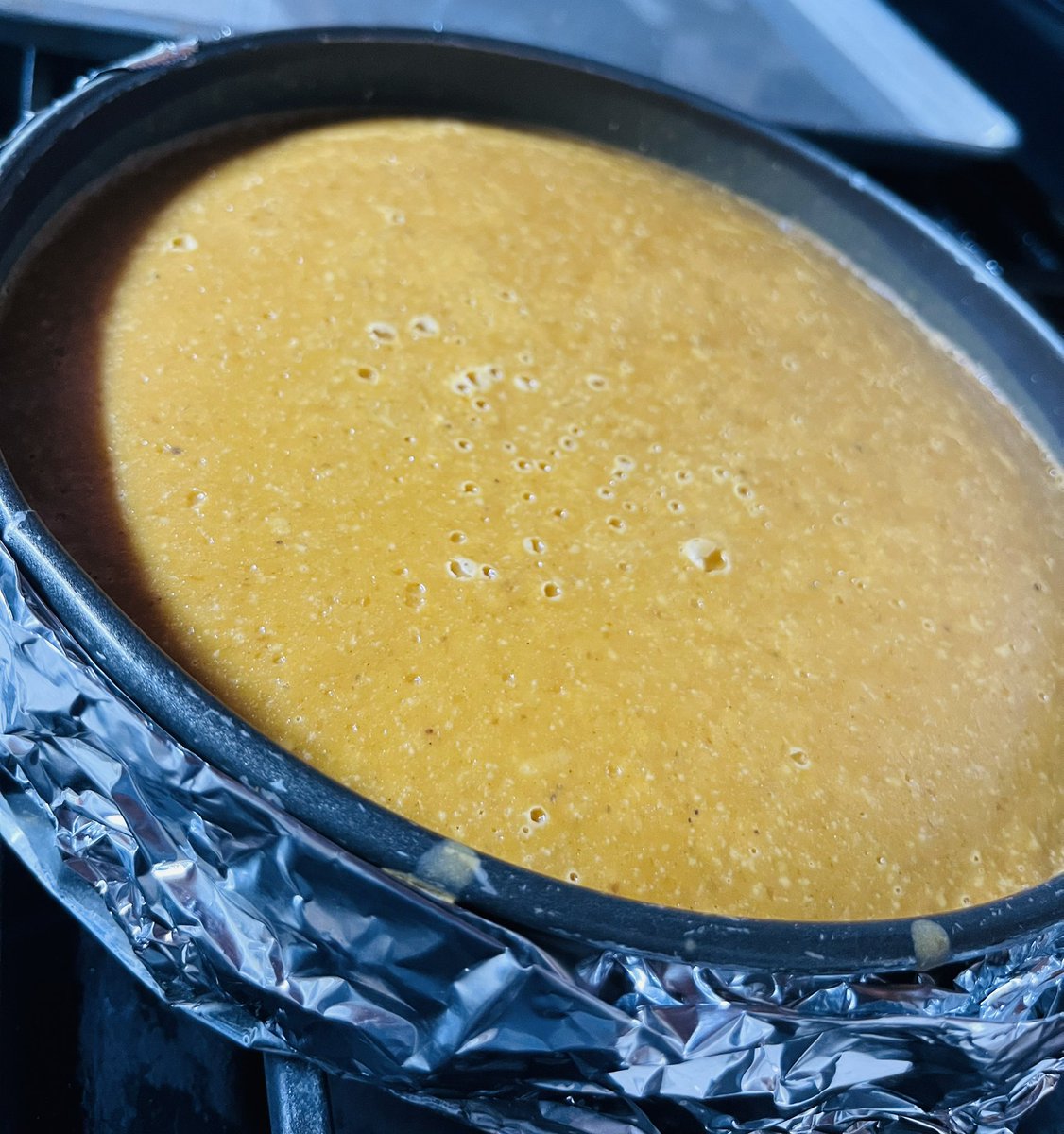 Saliendo del horno - pumpkin cheesecake 🎃