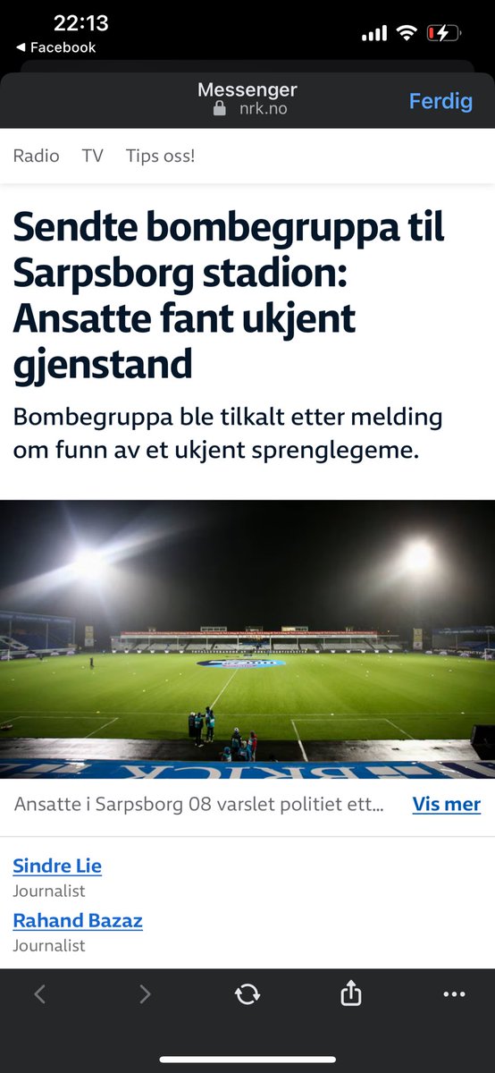 Sak løst! 
De fant en pokal, hørte selvsagt ikke til i Særp. Eier er funnet. Hentes i morgen.
<a href="/fredrikstadfk/">Fredrikstad FK</a>