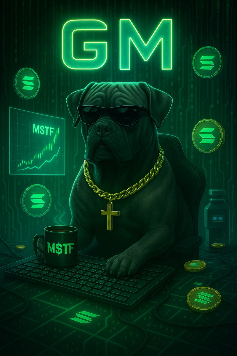 MSSTFcoin's tweet image. GM GM legends ☕

Rocky’s locked in - charts up, focus maxed out 💻

Grind never stops when you’re minting a legacy 💎

Wishing every real one a bullish day of progress, profits &amp;amp; purpose 💸

#MSTF #Solana #CryptoFam #Doghouse #Next100x