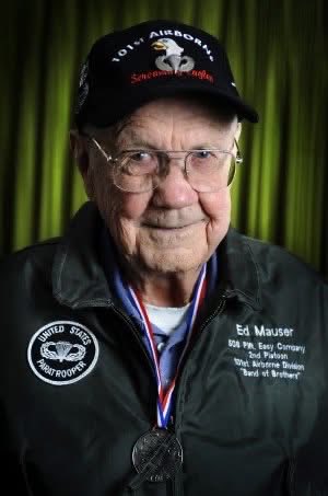 Honoring Edward A. Mauser, one of the original Band of Brothers, who died at the age of 94 on November 3, 2925.
#thankyouforyourservice 
#Military #RIP