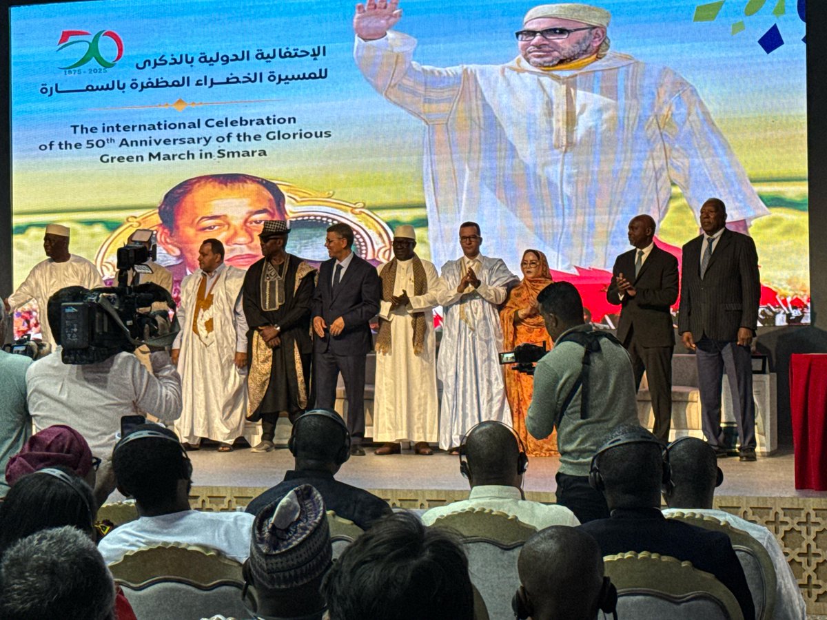 At the invitation of HM King Mohammed VI, AGCC joined Morocco in celebrating the 50th Anniversary of the Glorious Green March 🇲🇦

Dr. Olivier Kamanzi &amp; 12 African nations signed an MOU establishing the International Es-Smara Club of Chambers of Commerce

#AGCC #Morocco #Trade