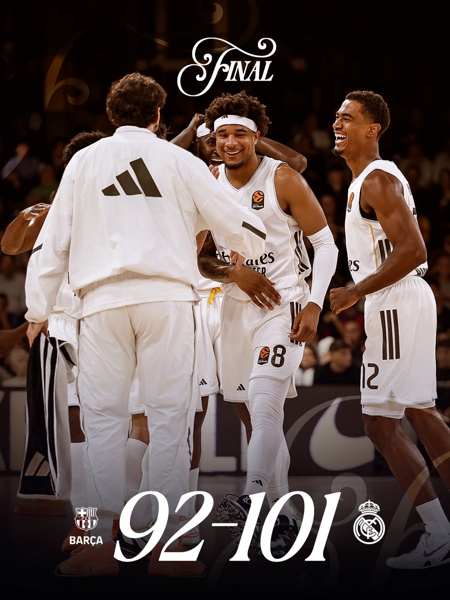 🏁 FP: <a href="/FCBbasket/">Barça Basket</a> 92 - 101 <a href="/RMBaloncesto/">Real Madrid Basket</a>