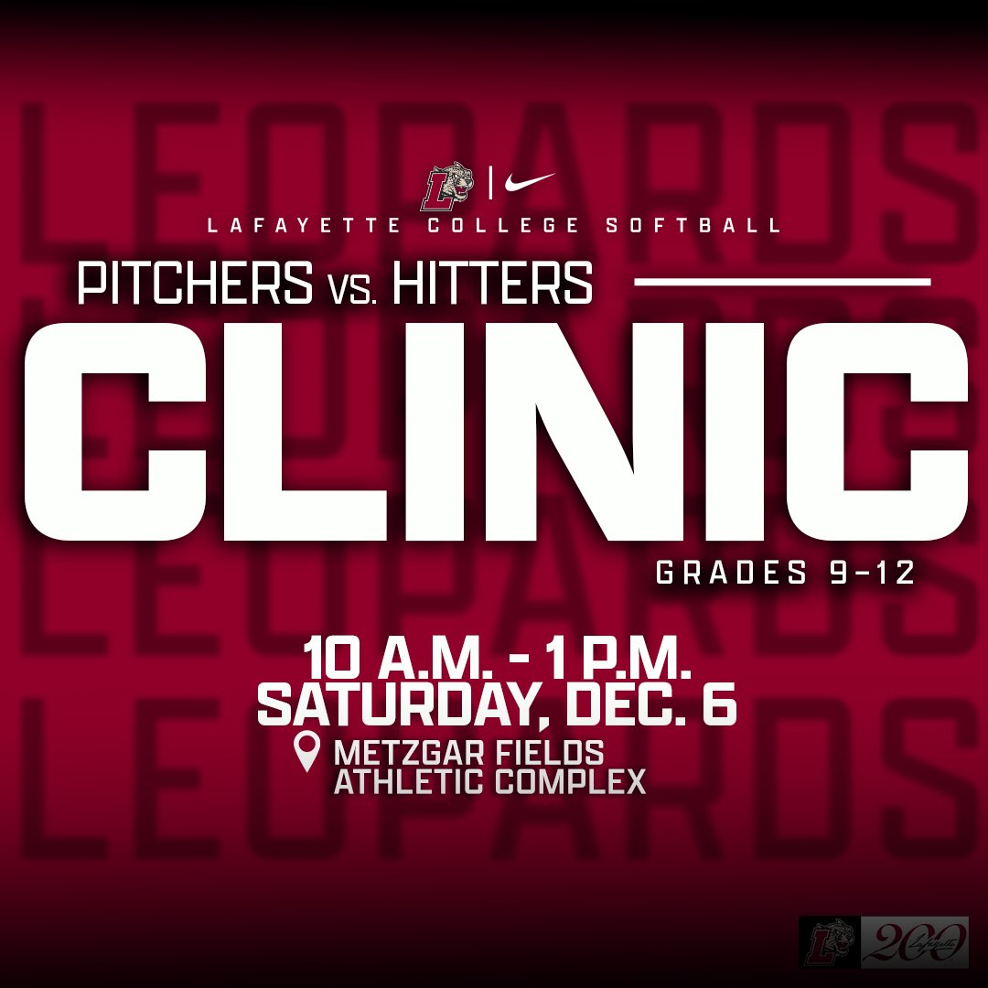 Who’s gonna win?!
Pitchers and hitters come show us what you’ve got at our Winter Pitching and Hitting Clinic. 🐆🥎

🔗: lafayettesoftballcamps.totalcamps.com/About%25252520…