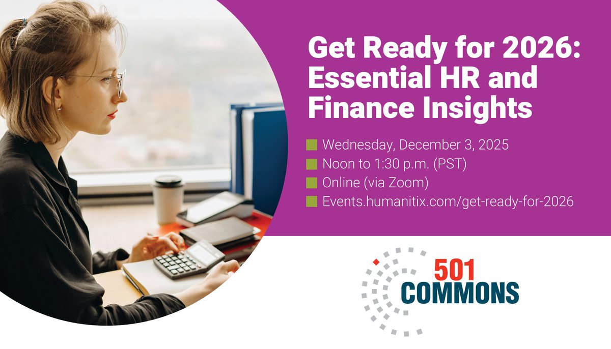 Join us for “Get Ready for 2026: Essential HR &amp; Finance Insights,” a FREE 90-minute webinar on Wednesday, Dec. 3 (noon to 1:30 p.m. PST) where our experts share actionable insights into HR and finance matters and best practices for year-end preparation.

events.humanitix.com/get-ready-for-…