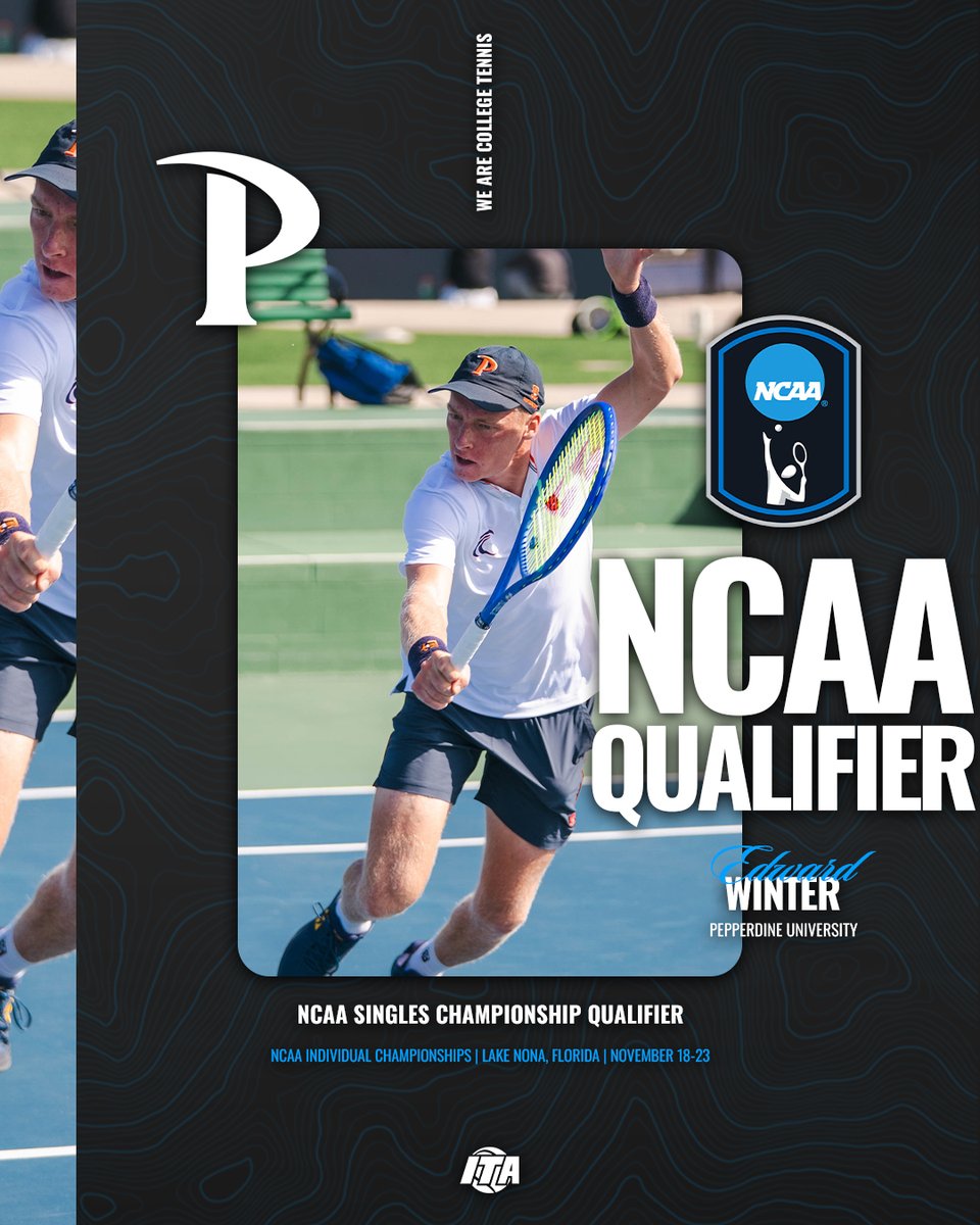 ITA_Tennis's tweet image. Winter Has Qualified ✅

Edward Winter (@PepperdineMTEN) has qualified for the 2025 NCAA Singles Championships by reaching the semifinals of the ITA Conference Masters!

#WeAreCollegeTennis | #ITAMasters
