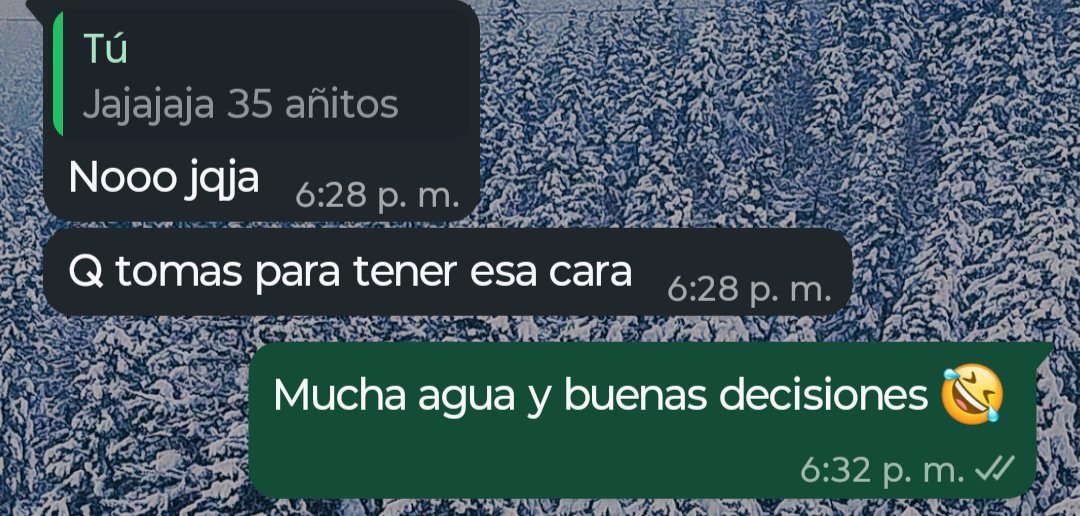 El verdadero secreto de la juventud jajajaja no avivo más