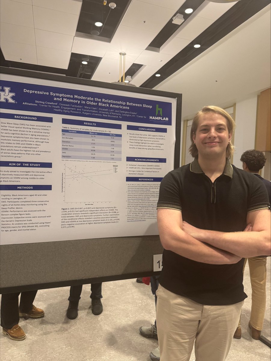 hamplab's tweet image. On Friday, October 31, 2025, our lab attended the 2025 Markesberry Symposium. Thank you to the Sanders-Brown Center on Aging for hosting such a meaningful event.