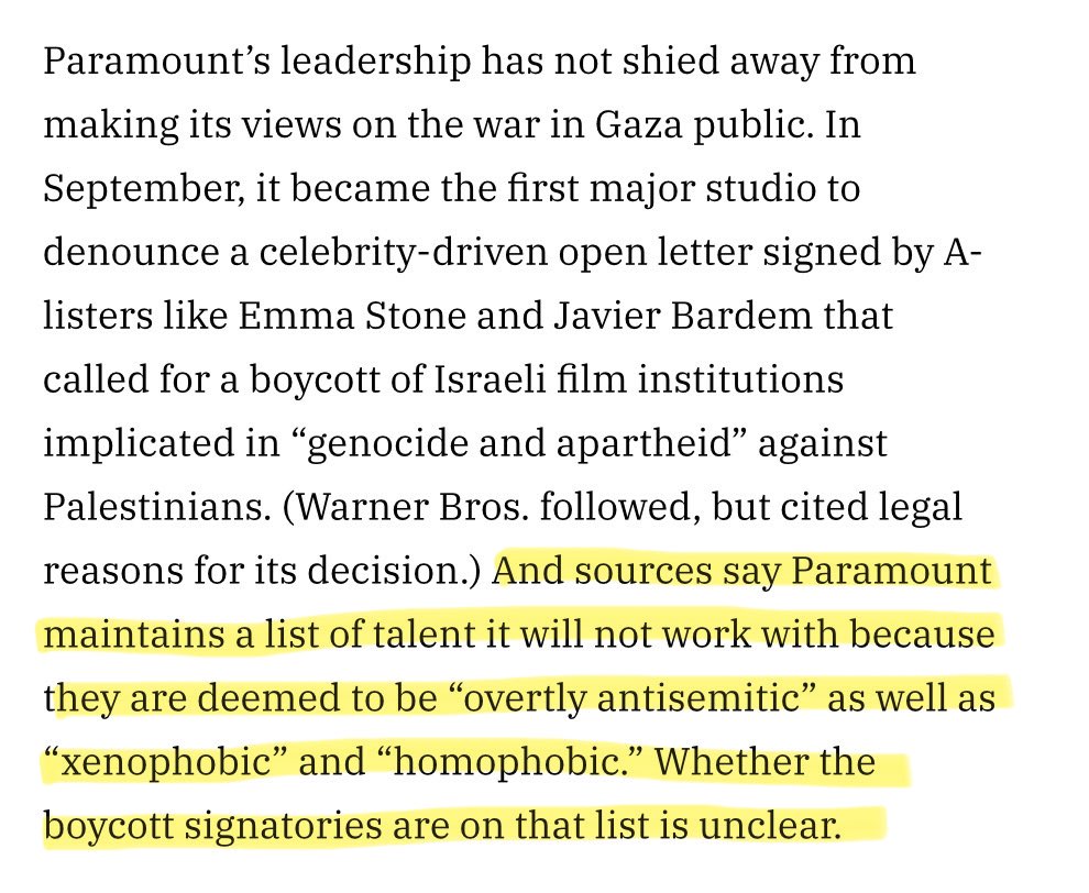 If such a list indeed exists at Paramount — and I have no reason to doubt Variety’s reporting — then Tom Cruise and every single celebrity Scientologist should be at the very top of it.

Scientology is one of the most antisemitic and virulently homophobic organizations on the