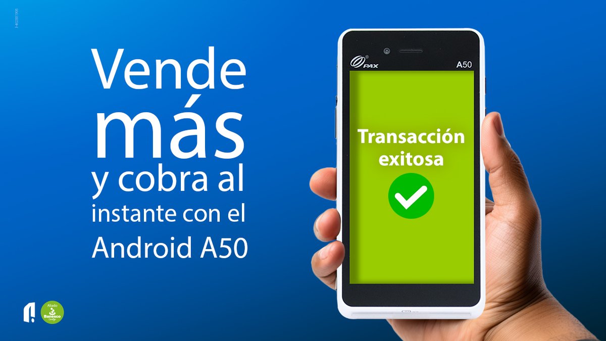 ¡El #POS Android A50 es el equipo ideal para llevar tu negocio al siguiente nivel! 🚀

📲Conviértelo en tu mejor aliado porque es un equipo moderno e intuitivo, listo para respaldar los cobros en tu negocio.

Adquiérelo ya mismo en nativapagos.com 💻

#nativaPagos