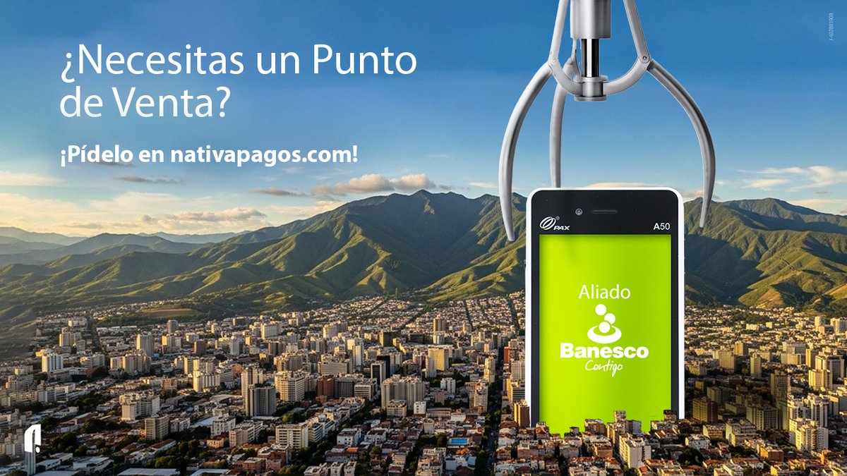 Despega con éxito tu negocio y ofrécele las mejores opciones de pago a tus clientes con nuestros #PuntosDeVenta🚀  

⏩Adquiere el equipo que desees en nativapagos.com y ubica el botón "Adquiere tu POS" 💻

#nativaPagos #AliadoBanesco