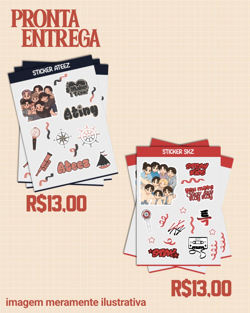 IceDesigner's tweet image. • PRONTA ENTREGA/CARTELA DE ADESIVO A5 ATEEZ/SKZ 

• R$13,00
• APENAS O DESIGN 
• PAGAMENTO VIA PIX 💵
• GOSTO? CHAMA NA DM 💌