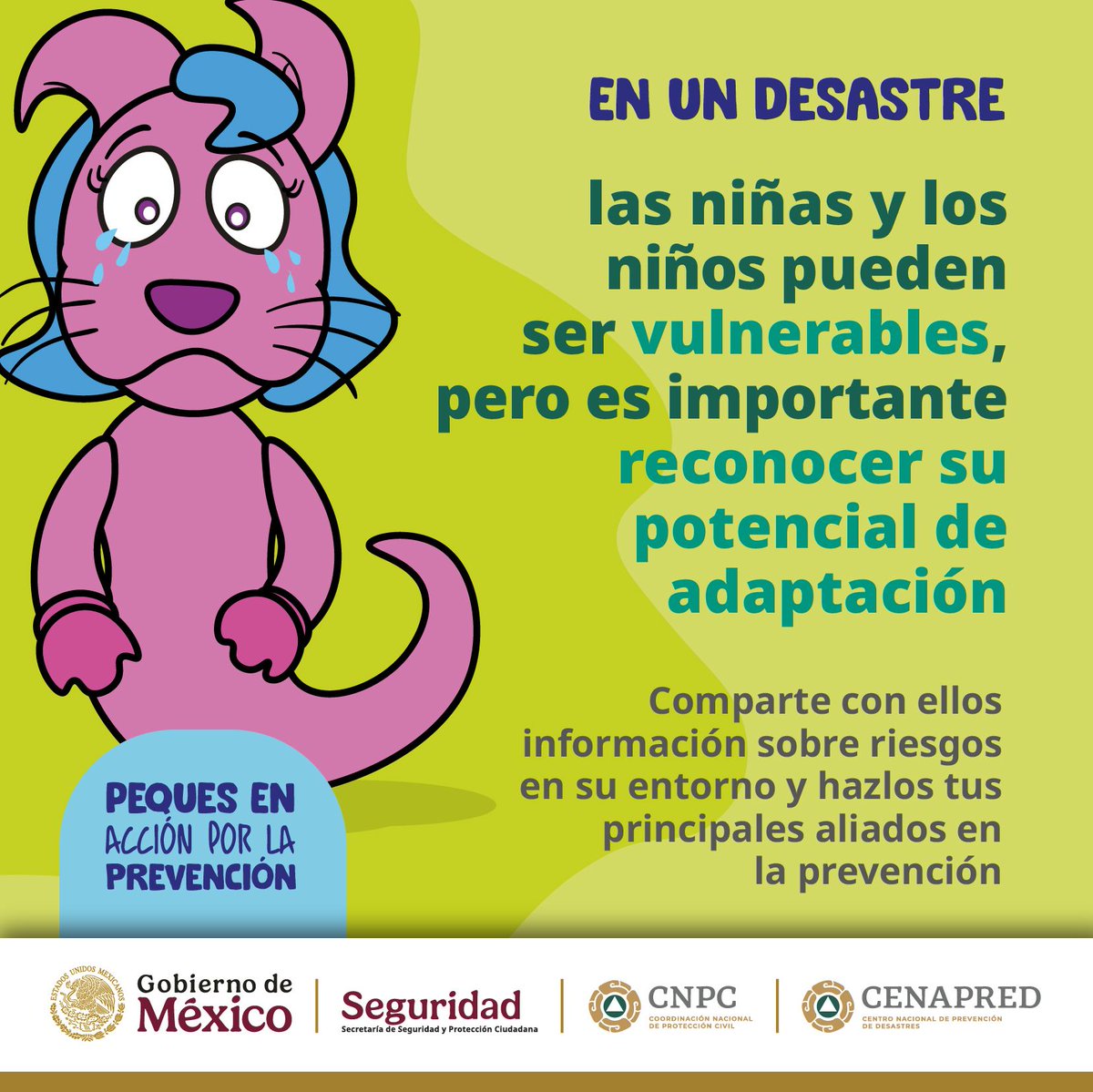 Enseñar a niñas y niños sobre prevención fortalece su confianza y capacidad de respuesta 💪👧👦. Hablar con ellos sobre los riesgos de su entorno es una forma de cuidarlos y empoderarlos ante cualquier emergencia.