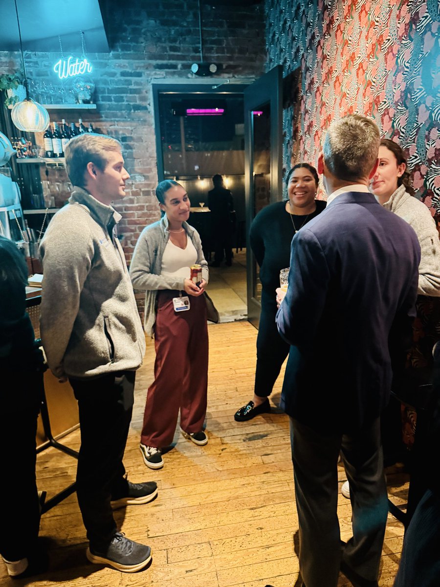 DukeSurgOnc's tweet image. Good times at the Surgical Oncology Research Group social last night in downtown Durham. We may be data nerds, but we still have fun! Great representation from @DukeSurgery faculty, residents and our always outstanding @DukeMedSchool students. 🤩⭐️🤓📈📊