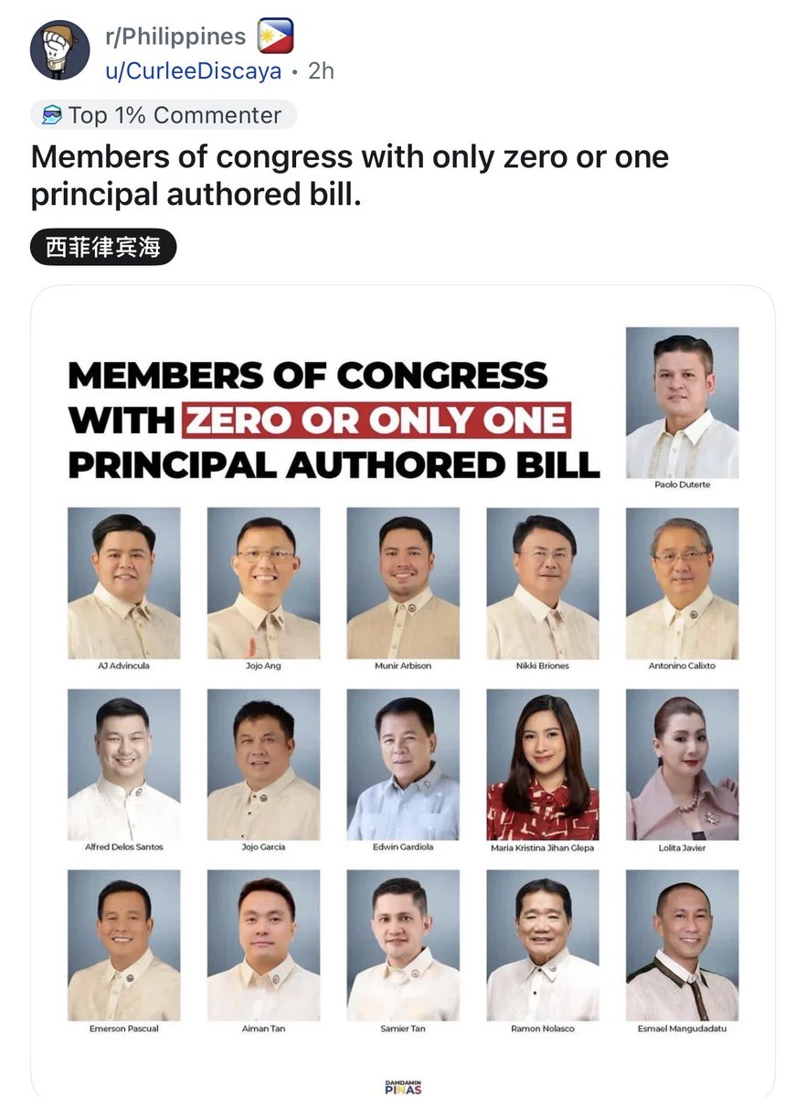 Except for Esmael Mangundadatu of the “Maguindanao Massacre” fame, hindi ko kilala ang iba.  Miyembro kaya sila ng mga political dynasties? Siguro. I need to check pa. But yung nasa top of  the list, sino ba naman ang di makakakilala diyan? Maingay. Laging mainit ang ulo. Parang