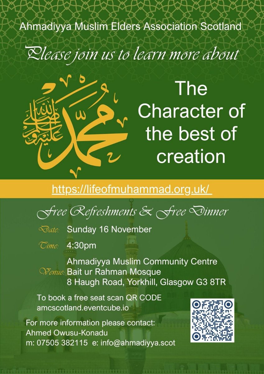 AMEA_Scotland's tweet image. whatsonglasgow.co.uk/event/164894-c…
@muslimsforpeace 
#muhammadforall #Peace2025
