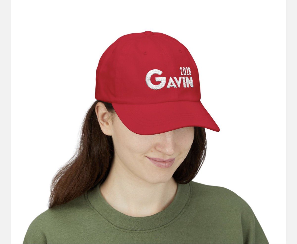 fabustuff's tweet image. Gavin 2028 baseball caps! 
thediscountprinter.etsy.com/listing/440081… 
#GavinNewsom #gavin